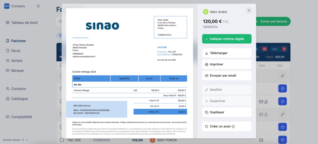 Sinao : Une Gestion Comptable et Financière Complète